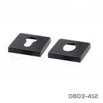 Chapetón cuadrado para cilindro europeo Cerrajes 53x53mm Acero Inoxidable cepillado