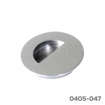 Jaladera de embutir redonda Acero Inoxidable Ø=65 mm 4544 I14 cepillado Tornillo Gripper