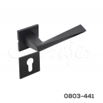 Manija Modelo Diamante Zamak Negro mate para mecanismo magnético rosetón cuadrado de 5mm