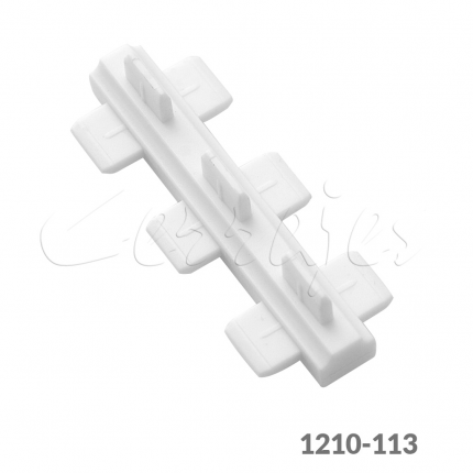 Conector para panel divisor tres lados Cerrajes Poliestireno blanco