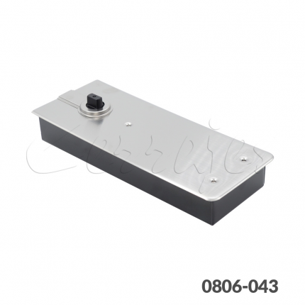 Bisagra de piso cubierta inoxidable 304, puerta 1000 mm, Max. 120 kg Satinado