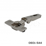 Bisagra sobrepuesta Salice S100 Ø=35mm prof.: 8mm cuello 00 48x6mm 105° Taquete Ø=10mm Niquelada
