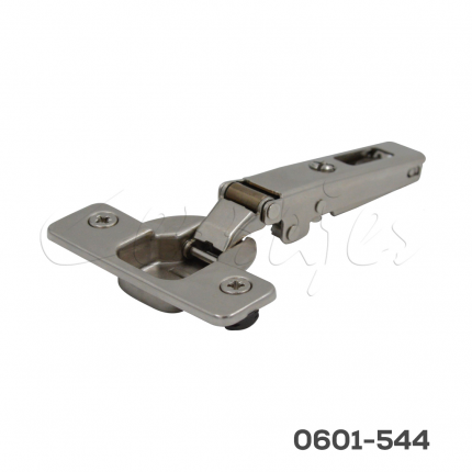 Bisagra sobrepuesta Salice S100 Ø=35mm prof.: 8mm cuello 00 48x6mm 105° Taquete Ø=10mm Niquelada