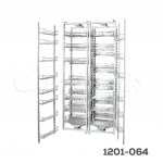 Despensa doble "Condesa" alambre cromado H=1270 a 1615mm  W=900mm