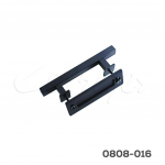Jaladera cuadrada para puerta corrediza tipo caballeriza L=300mm negra