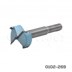 Broca derecha para embisagradora Cerrajes con pastilla de carburo de tungsteno Ø=40mm Vástago Ø=10mm