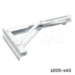 Ménsula reclinable para muro Cerrajes L=350 mm epóxico Blanco Max: 150 kg (juego)
