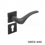 Manija Modelo Sherlock Zamak Negro mate para mecanismo magnético rosetón cuadrado de 5mm
