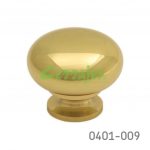 Botón Latón Ø=38 mm 4019 L15 Latón pulido Tornillo #8-32X1"