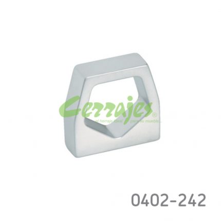 Jaladera Zamak cc 16 mm L=24 mm 4303 Z09 Cromo mate Tornillo #8 - 32X1"