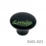 Botón Cerámica Ø=38 mm 5007 C81 Negro Tornillo #8-32X1"