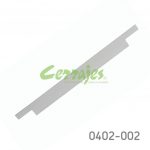 Jaladera de Aluminio para embutir con espiga L=450 mm 4461 A22 Niquel Cepillado