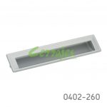Jaladera de embutir Zamak cc 192 mm L=210 mm 4267 Z09 Cromo mate Tornillo M4x12mm