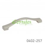 Jaladera Zamak cc 128 mm L=142 mm 4266 Z23 Niquel mate Tornillo M4x25mm