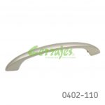 Jaladera Zamak cc 128 mm L=157 mm 4106 Z23 Niquel mate Tornillo M4x25mm
