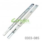 Corredera de baleros Cerrajes  H=45mm L=450mm Zincada Extensión total Espesor 1,0mm