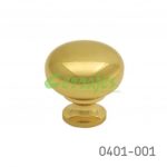 Botón Latón Ø=25 mm 4017 L15 Latón pulido Tornillo #8-32X1"