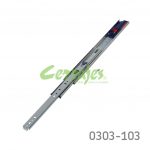 Corredera KV 8450 H=45mm L=400mm Zincada Extensión total Cierre suave