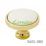 Botón Latón / Cerámica Ø=32 mm 5058 L50 Acabado metálico con cerámica Tornillo #8-32x1"