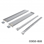 Corredera pared sencilla Cerrajes "Integral"  H=86mm L=500mm epóxica gris extensión parcial