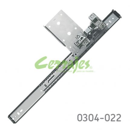 Corredera para puerta instalación lateral KV 8080P L=300mm Zincada Extensión total