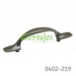 Jaladera Zamak cc 76 mm L=125 mm 4238 Z37 Niquel negro mate Tornillo #8 - 32X1"