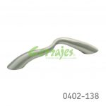 Jaladera Zamak cc 96 mm L=135 mm 4124 Z22 Niquel cepillado Tornillo #8 - 32X1"
