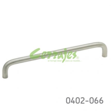 Jaladera Acero Inoxidable 304 cc 192 mm L=202 mm 4032 I14 cepillado Tornillo #8 - 32X1"