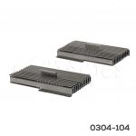 Corredera para mesa extensible Cerrajes  H=57mm L=300 a 2340mm Zincada Sobre extensión