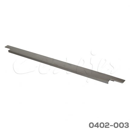 Jaladera de Aluminio para embutir con espiga L=600 mm 4462 A22 Niquel Cepillado