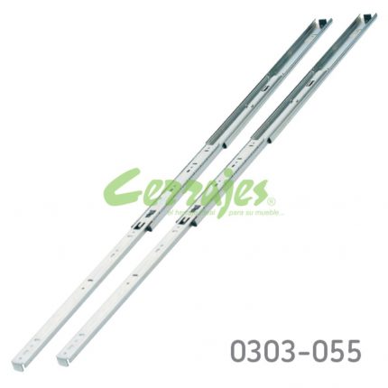 Corredera KV 8400 H=45mm L=600mm Zincada Extensión total