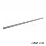 Riel rectangular frontal para cajón interno H=172mm Cerrajes "Stetik Slim" L=1100mm Antracita