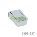 Jaladera de embutir Zamak L=45 mm 4299 Z09 Cromo mate Tornillo #8 - 32X1"