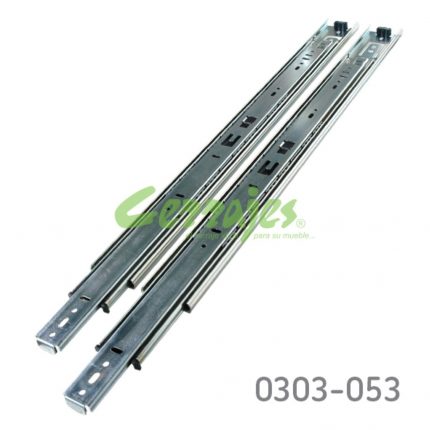 Corredera KV 8400 H=45mm L=500mm Zincada Extensión total