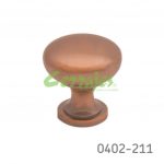 Botón Zamak Ø=30 mm 4240 Z02 Bronce cobrizado Tornillo #8-32X1"