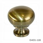 Botón hueco Hierro (Acero) / Zamak Ø=32 mm 4018 H16 Latón antiguo Tornillo #8-32x1"