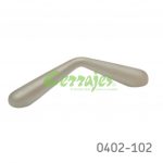 Jaladera Zamak cc 64 mm L=77 mm 4098 Z23 Niquel mate Tornillo #8 - 32X1"