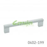 Jaladera Aluminio cc 160 mm L=191 mm 4226 A35 Anodizado natural mate Tornillo #8 - 32X1"