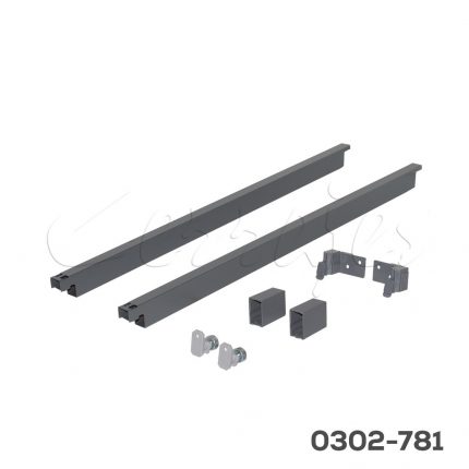 Riel rectangular para "Nova Pro Scala" color "Stone" L=500 mm