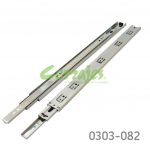 Corredera de baleros Cerrajes  H=45mm L=300mm Zincada Extensión total Espesor 1,0mm