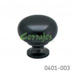 Botón Latón Ø=25 mm 4017 L24 Niquel negro Tornillo #8-32X1"