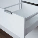 Cajón cacerolero Cerrajes "Ritma Cube" L=500mm blanco RAL9010 Extensión total cierre suave