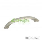 Jaladera Zamak cc 128 mm L=154 mm 4064 Z23 Niquel mate Tornillo #8 - 32X1"
