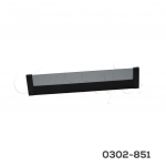 Frente interno con cristal para corredera "Stetik Slim Cristal" H84, para gabinete de 600mm
