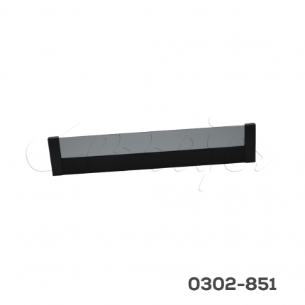 Frente interno con cristal para corredera "Stetik Slim Cristal" H84, para gabinete de 600mm