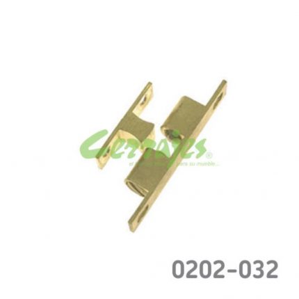 Resbalón doble bola para puerta de gabinete Cerrajes Latón pulido L=60mm