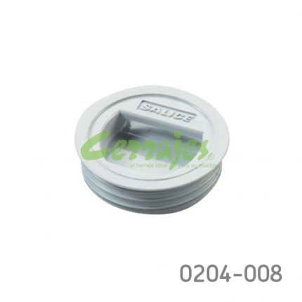 Contra redonda para freno a presión Salice "Push-mecánico" plástico gris Ø=26mm H=8mm