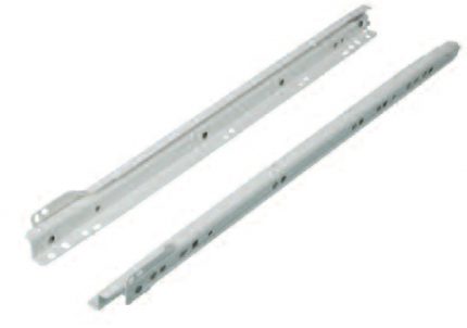 Corredera Grass 6600 L=418mm pintura epóxica blanca Extensión parcial