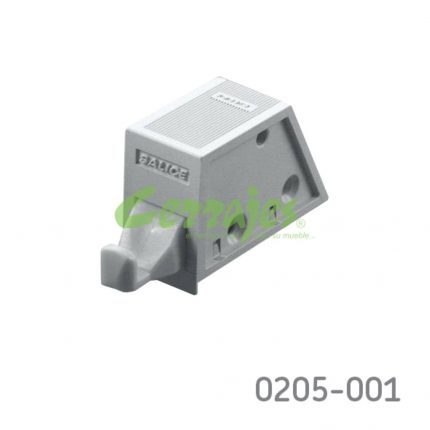 Freno mecánico apertura automática de sobreponer Salice "Push-mecánico" gris c/tornillos y tapa