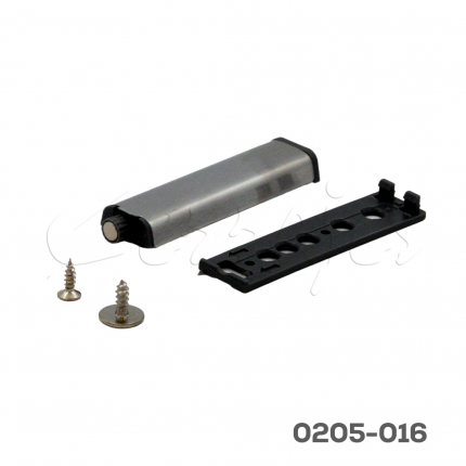 Forzador magnético cubierta niquelada 76x23x12 apertura de 40mm